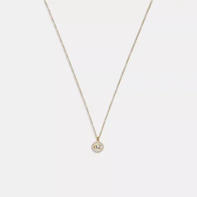 Signature Crystal Pearl Pendant Necklace