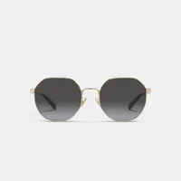 Metal Hexagon Sunglasses