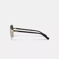 Metal Hexagon Sunglasses