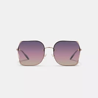 Full Fit Open Wire Tea Rose Square Sunglasses