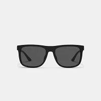 Beveled Signature Flat Top Square Sunglasses