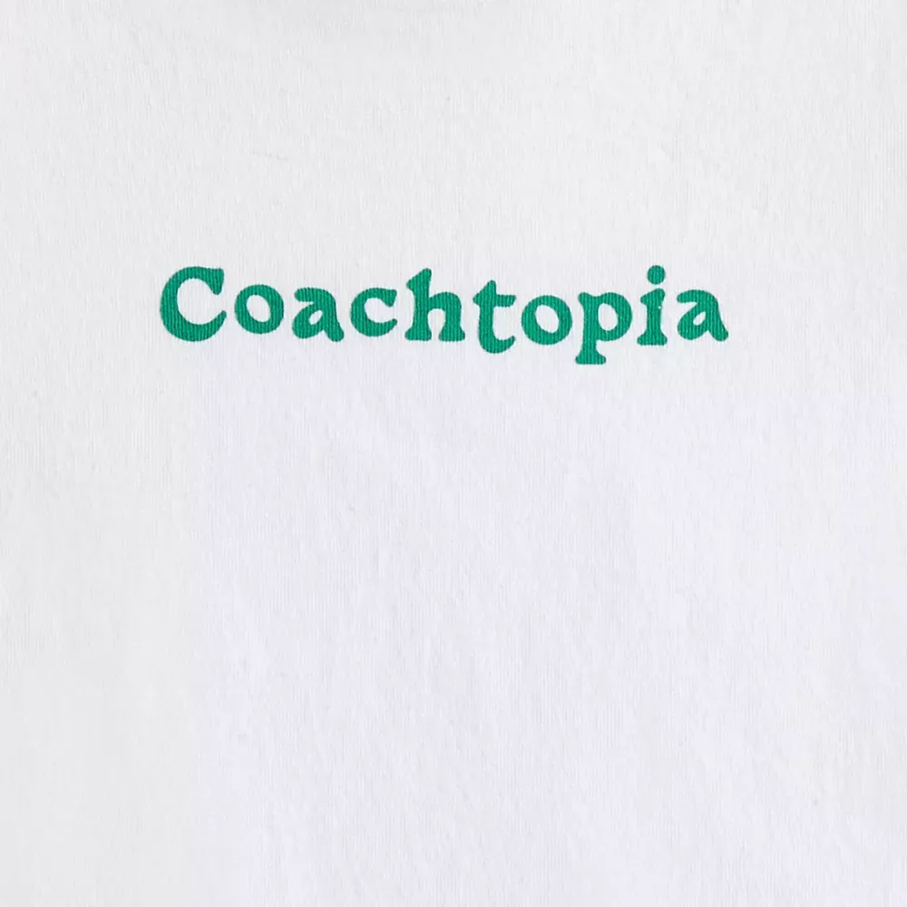 Cropped T Shirt With Coachtopia Logo