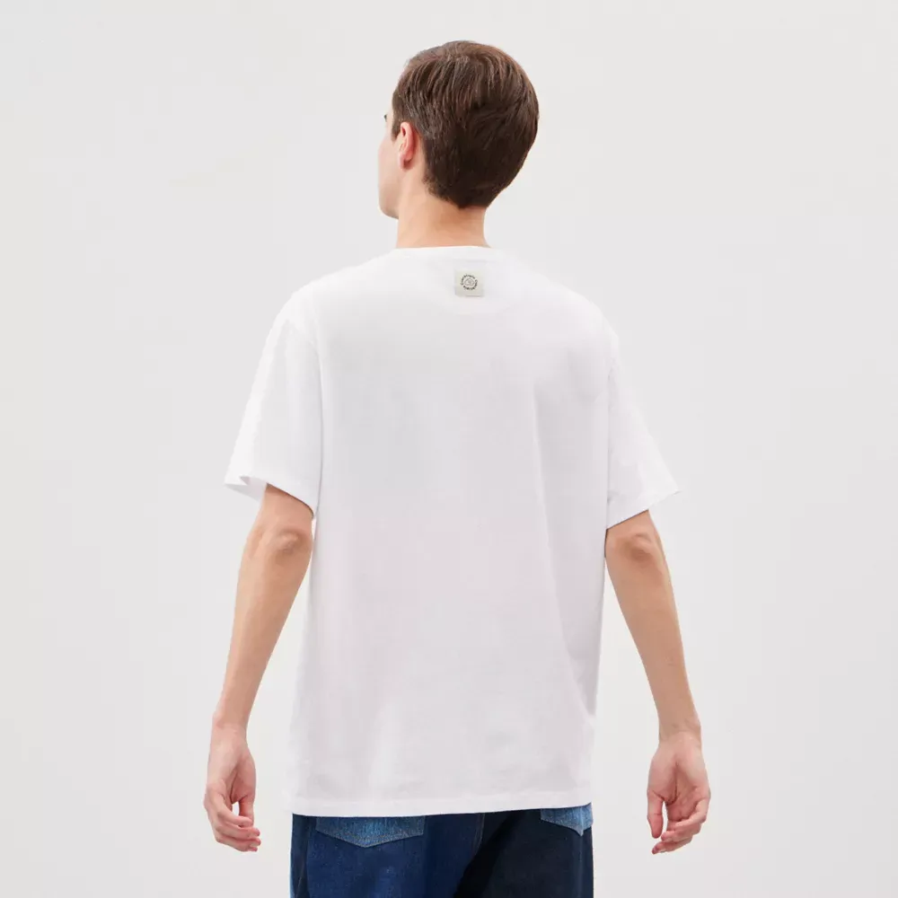 Relaxed T Shirt 97% Recycled Cotton: This Is Coachtopia
