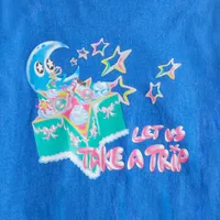 Relaxed T Shirt With Let Us Take A Trip Print