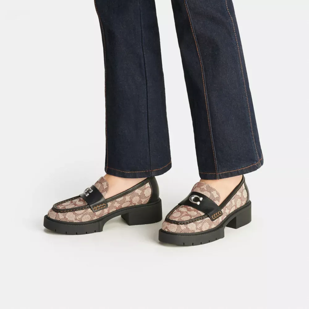 Leah Loafer Signature Jacquard