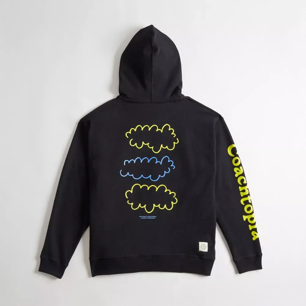 Hoodie With Cloud Print