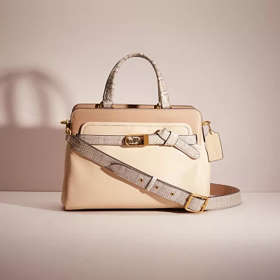 Restored Tate Carryall 29 In Colorblock With Snakeskin Detail