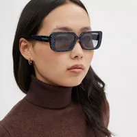 Signature Oversized Rectangle Sunglasses