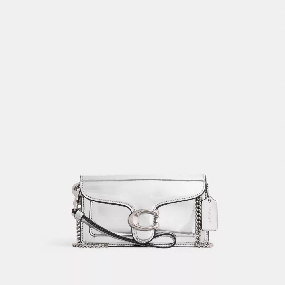 Tabby Crossbody In Silver Metallic