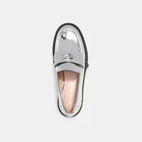 Leah Loafer Silver Metallic
