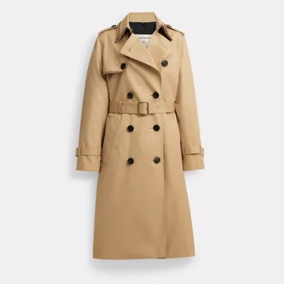 Trench Coat With Braided Detail