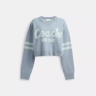 Cropped Coach Sweater