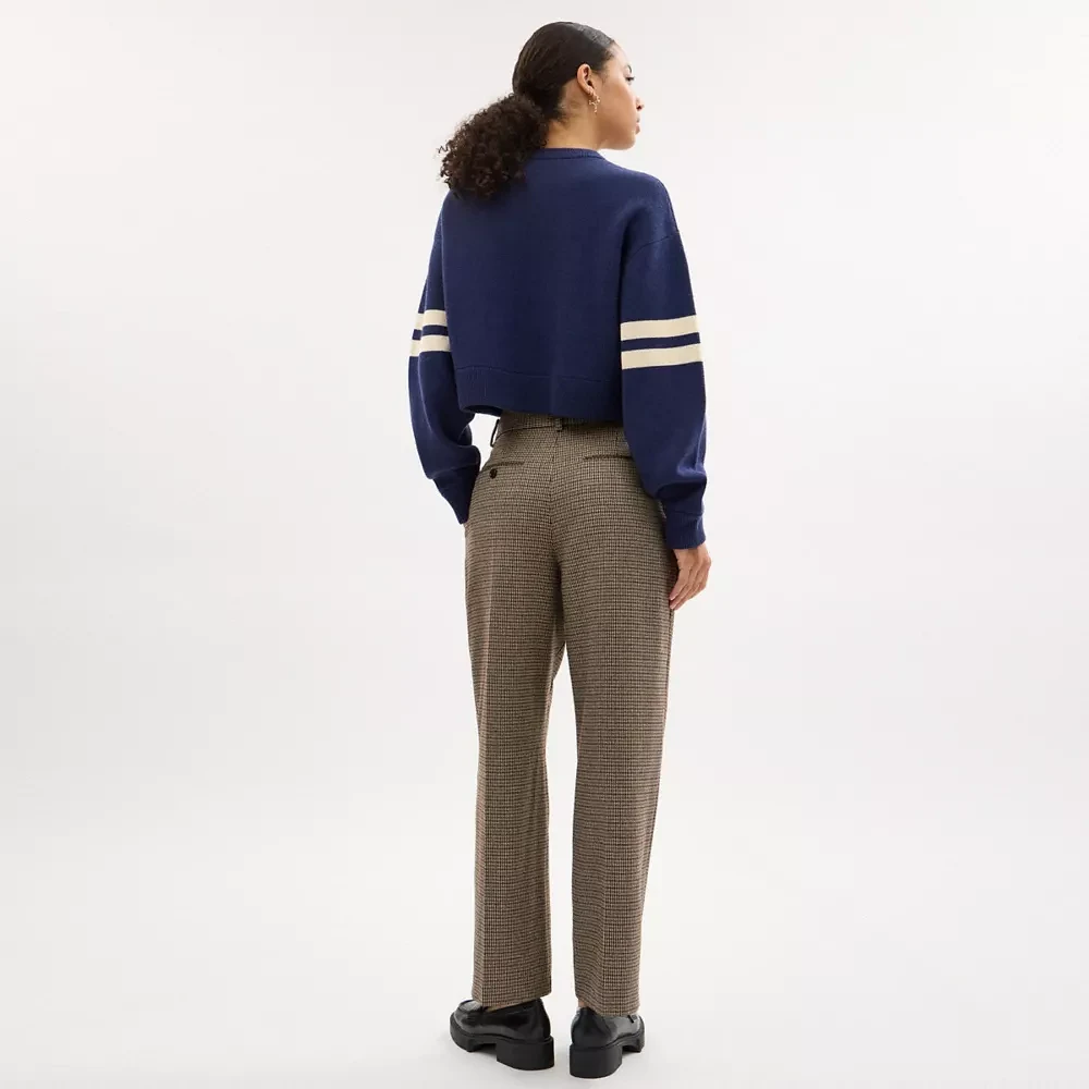 Cropped Coach Sweater