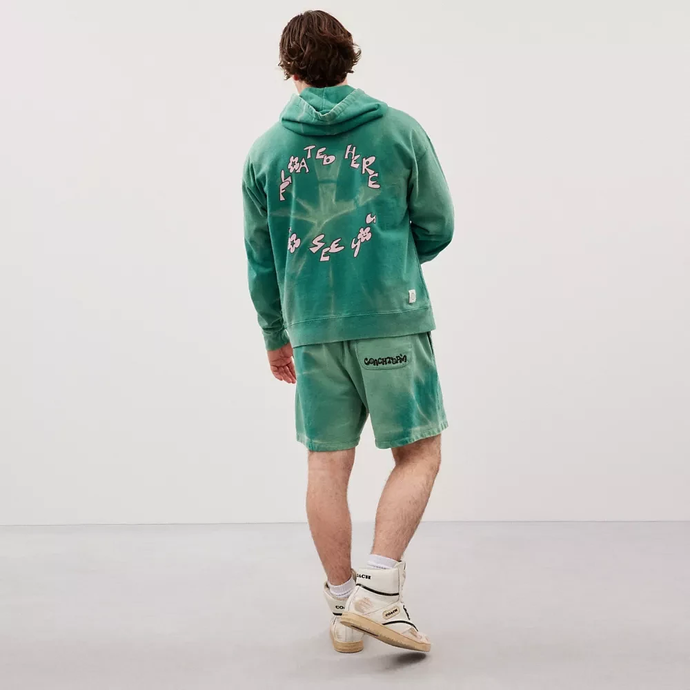 Hoodie With Floating Butterfly Print