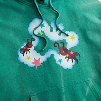 Hoodie With Floating Butterfly Print