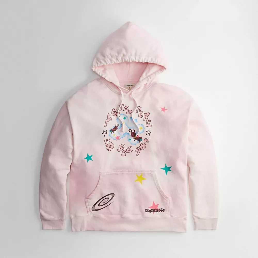 Hoodie With Floated Here To See You Print
