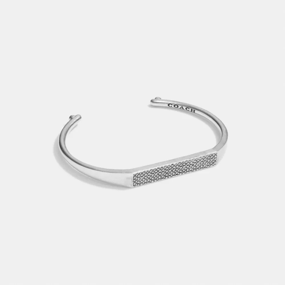 Sterling Silver Signature Id Cuff
