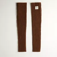 Arm Warmers With Intarsia Star Graphic