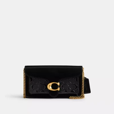 Tabby Chain Clutch Signature Leather