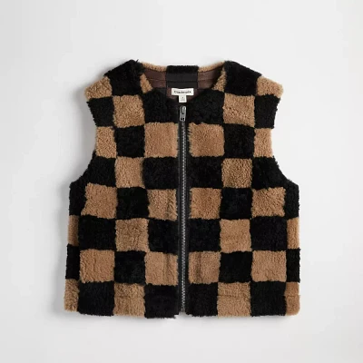 Vest With Checkerboard Pattern