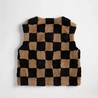 Vest With Checkerboard Pattern