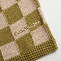 Sweater Vest With Checkerboard Pattern