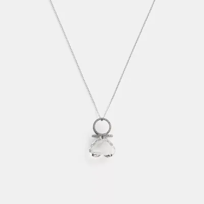 16” COACH Gold Necklace White Pearl Heart NEW # 67111 W/ Box | eBay