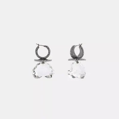 Heart Gemstone Earrings