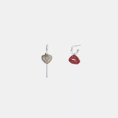 Lollipop And Lips Mismatch Earrings
