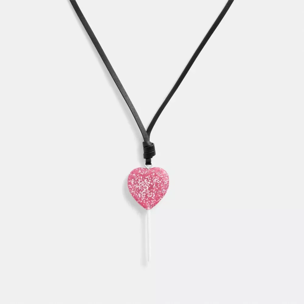 The Lil Nas X Drop Heart Lollipop Necklace