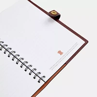 Disney X Coach Notebook In Regenerative Leather With Minnie Mouse
