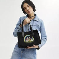 Disney X Coach Tote 30 In 100 Percent Recycled Canvas With Mickey Mouse And Friends