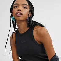 Ribbed Coach Script Tank Top