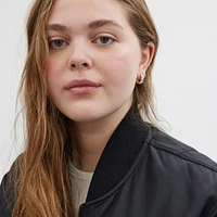 Pavé Huggie Earrings