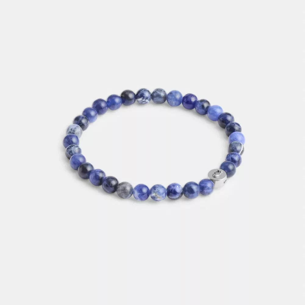 Blue Sodalite Beaded Bracelet