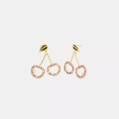 Pavé Cherry Drop Earrings