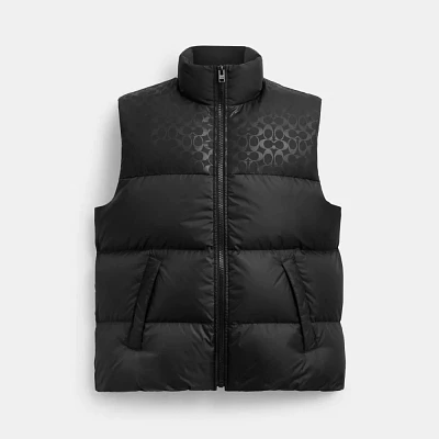 Down Puffer Vest Recycled Polyester