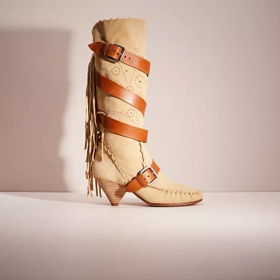 Restored Fringe Buckle Boot