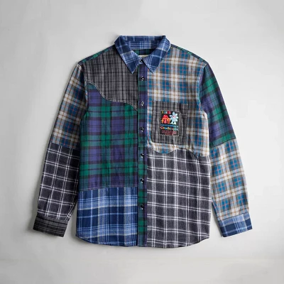 Shirt With Patchwork Pattern