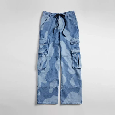 Cargo Pants With Wavy Wash