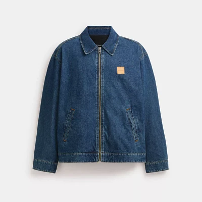 Denim Zip Front Jacket