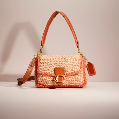 Restored Soft Tabby Shoulder Bag With Crochet