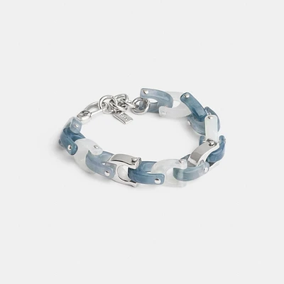 Resin Tie Dye Signature Link Bracelet