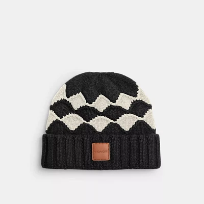 Bobble Stripe Beanie