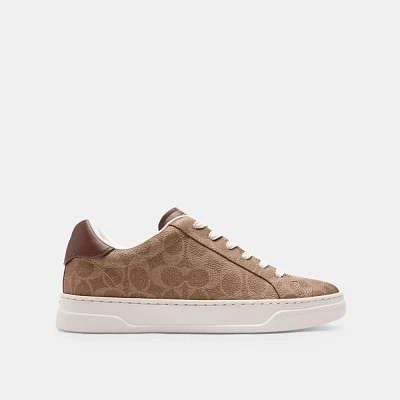 Coach X Peanuts High Line Sneaker Signature Canvas With Snoopy Print