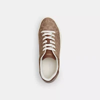 Coach X Peanuts High Line Sneaker Signature Canvas With Snoopy Print