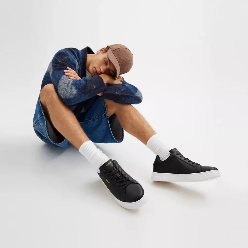 High Line Sneaker With Sketch Print