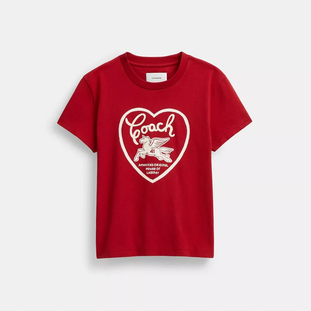 90 S Heart T Shirt Organic Cotton
