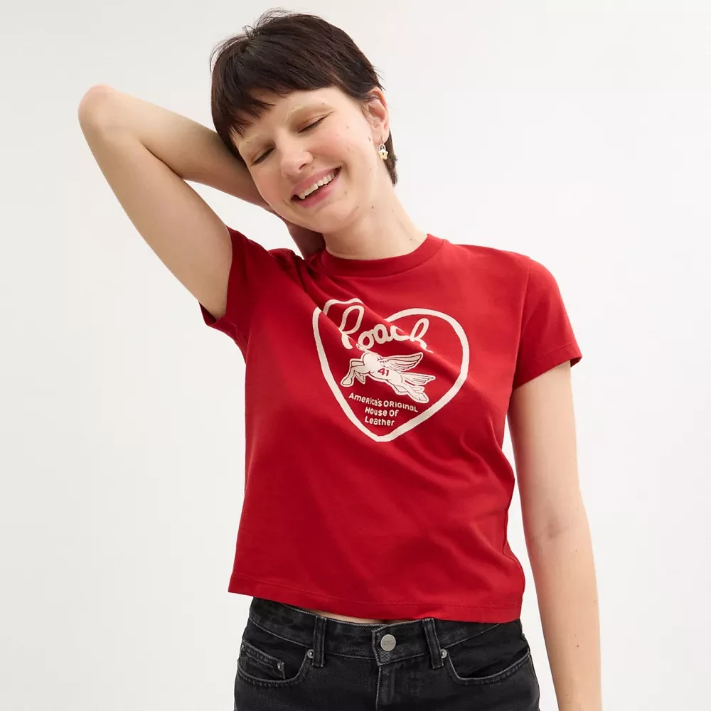 90 S Heart T Shirt Organic Cotton