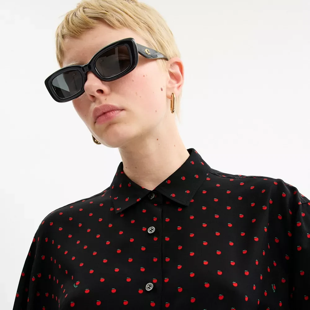Apple Dot Button Down Shirt